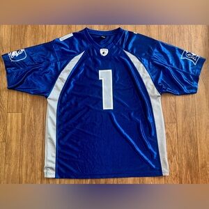 Vintage Starter Duke Blue Devils Football Jersey XL V-Neck Short Sleeve